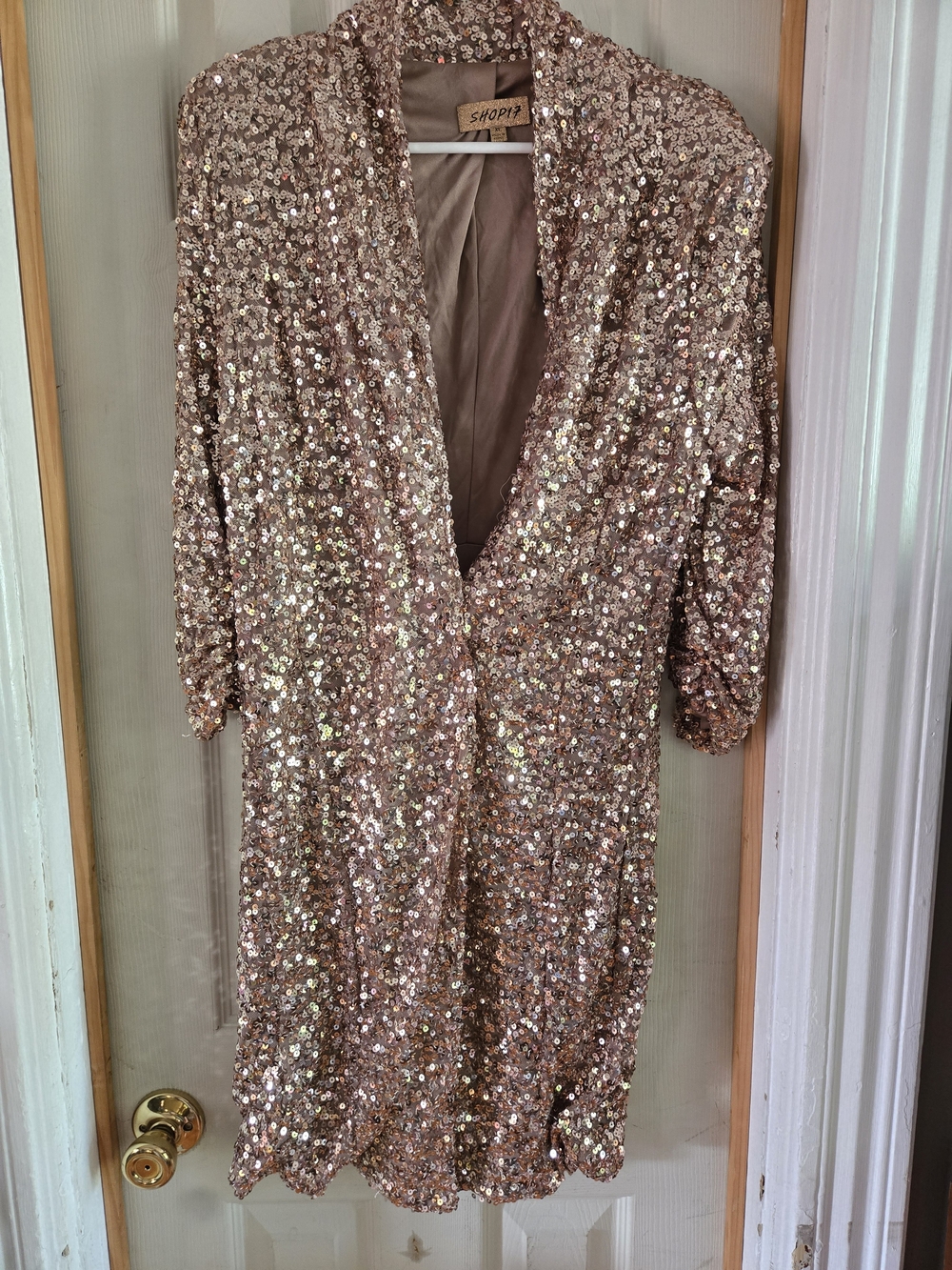 Rose Gold Sequin Jacket